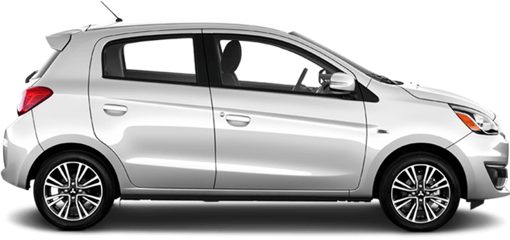 Starlight Silver Metallic 2018 Mitsubishi Mirage Exterior (940x460), Png Download