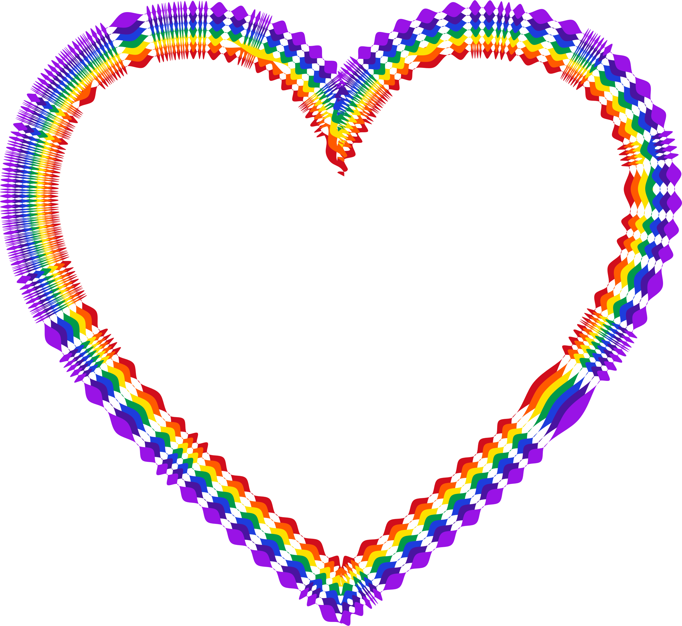 This Free Icons Png Design Of Perforated Heart (2372x2176), Png Download