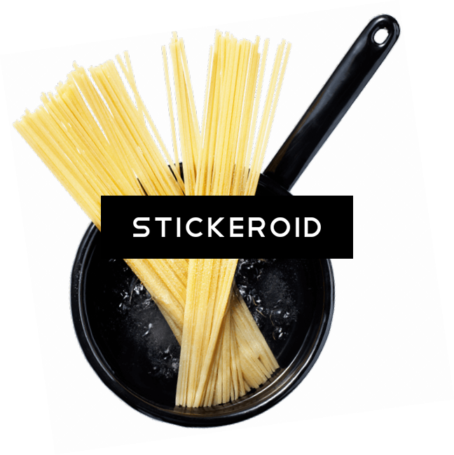 Spaghetti In Pot (648x649), Png Download