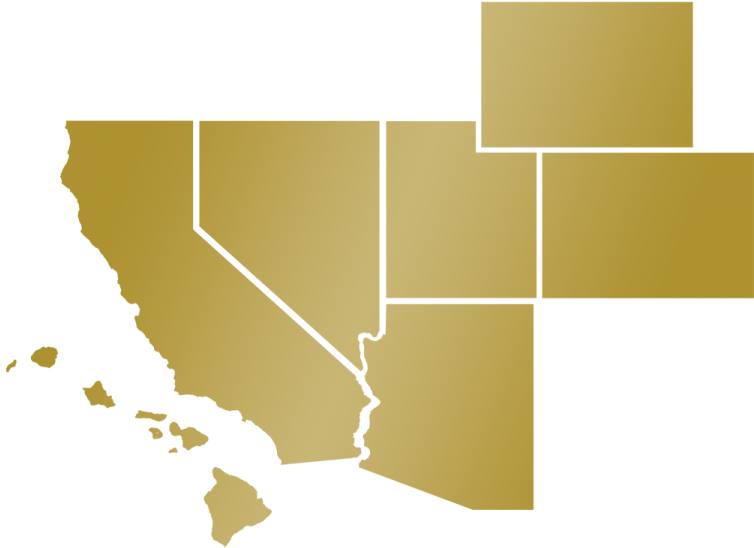 Far West States (768x563), Png Download