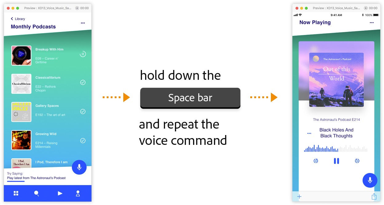 Preview Transition With A Voice Command (1393x681), Png Download