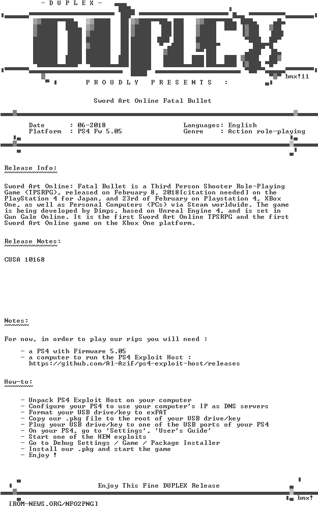 Sword Art Online Fatal Bullet Ps4-duplex (632x1008), Png Download