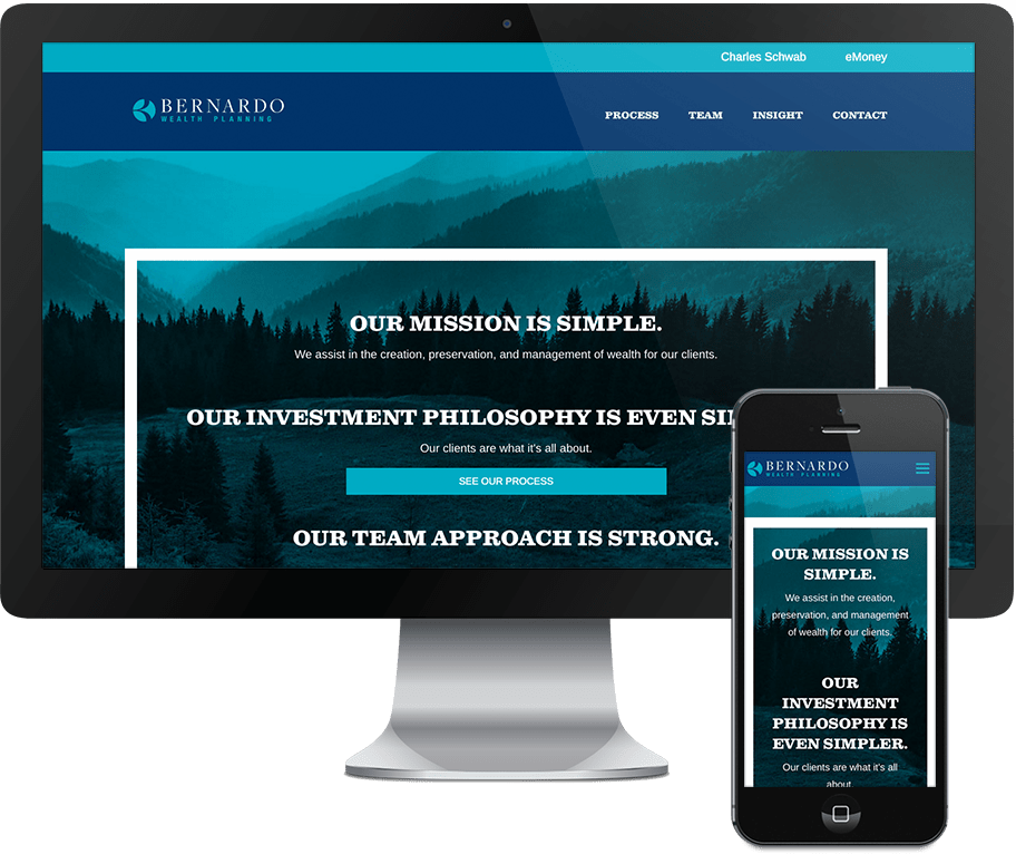 Bernardo Wealth Planning Responsive Website Design (912x766), Png Download