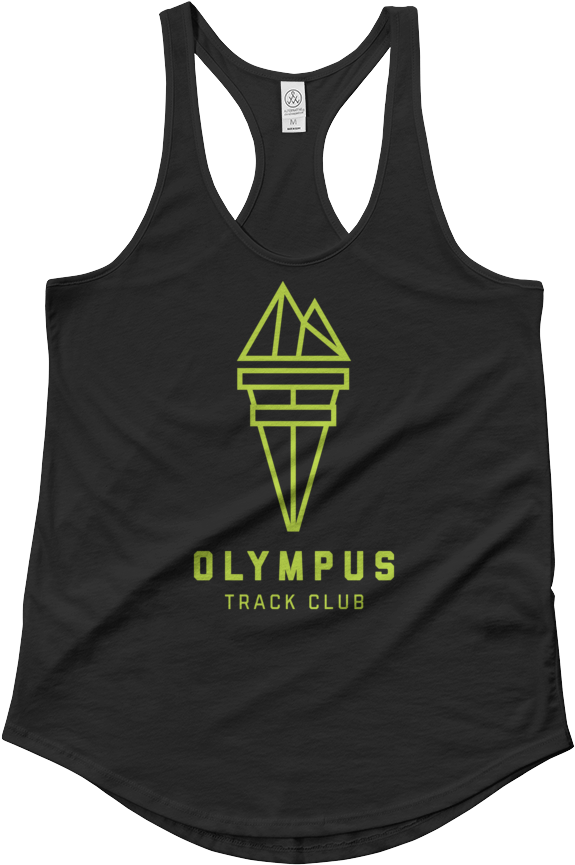 Black Satin Jersey Ladies' Shirttail Tank (1000x1000), Png Download