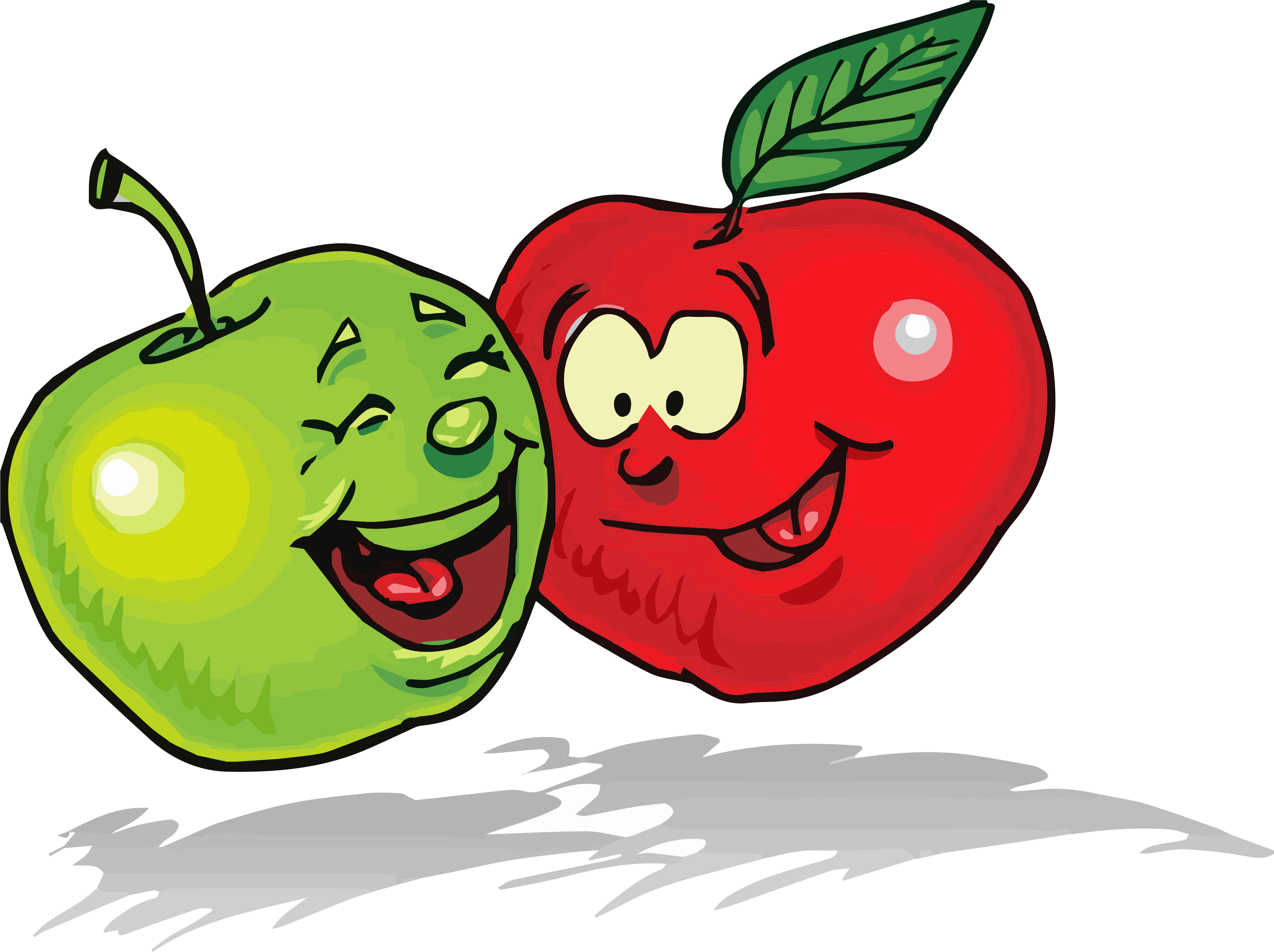 Apple Green Red Clipart Png (3828x2860), Png Download