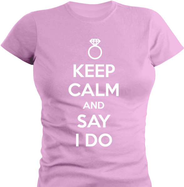 Keep Calm And Say I Do (600x600), Png Download