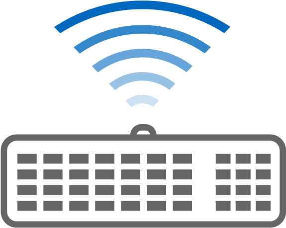 Wireless Keyboard - Business - Icon (640x640), Png Download