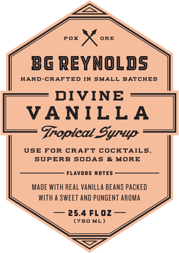 Reynolds' Divine Vanilla Syrup (750x984), Png Download