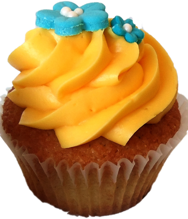 Vanilla Bean Gourmet Cupcakery Lemon Bar Cupcake Tart (600x700), Png Download