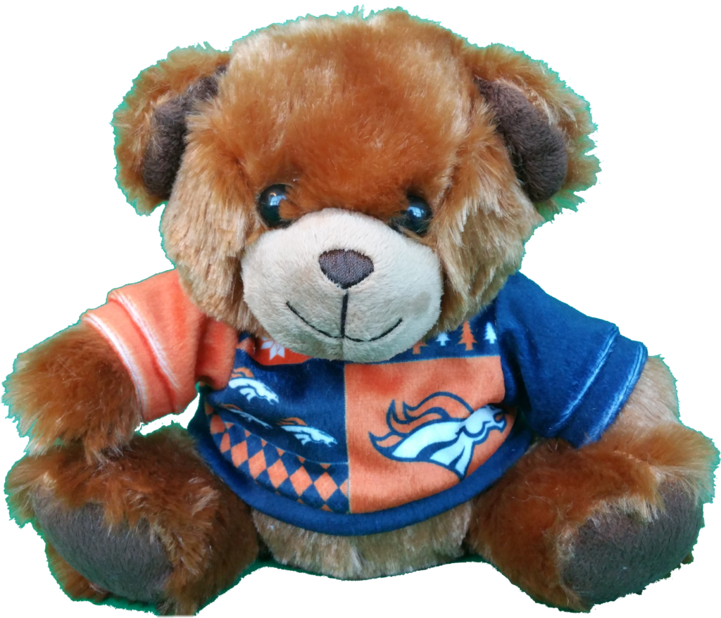 Denver Broncos Ugly Sweater Teddy Bear (1024x878), Png Download