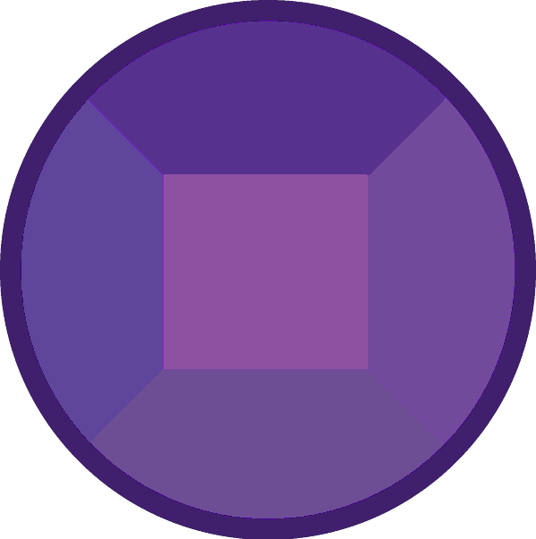 Real Sugilite Left Gem (600x603), Png Download
