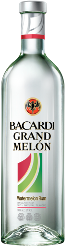Bacardi Grand Melon Rum - Bacardi Black Razz (405x500), Png Download
