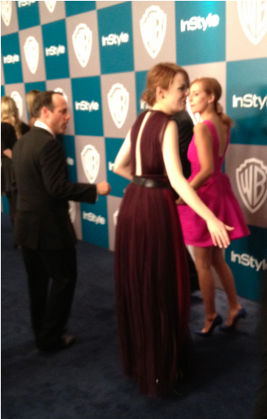 Emma Stone 2012 Golden Globes Awards (600x600), Png Download