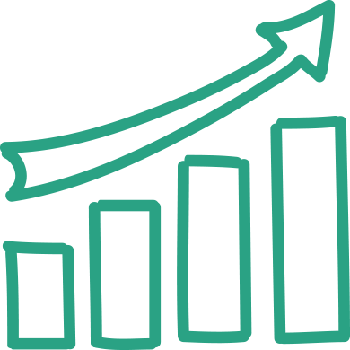 Business Growth Chart Png - Growing Chart Png (390x390), Png Download