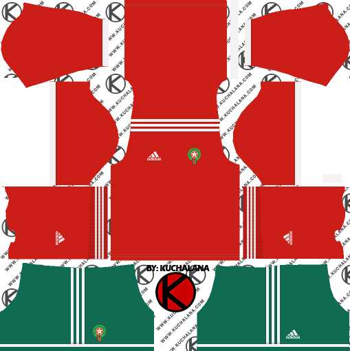 Morocco 2018 World Cup Kit - Portugal Dream League Soccer 2018 (509x510), Png Download