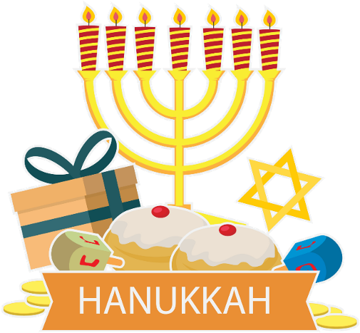 Hanukkah (513x480), Png Download
