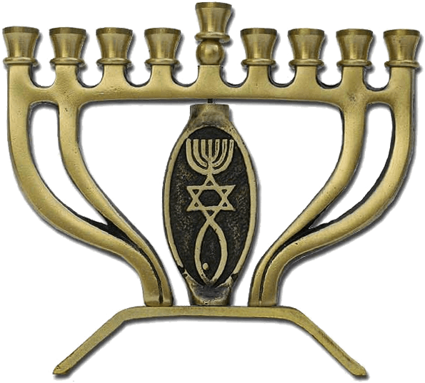 Grafted In Brass Hanukkah Menorah - Hanukkah (650x650), Png Download