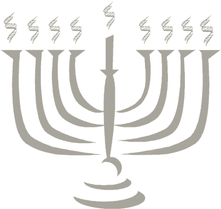 Jewish Genetics The Gene Scene With Arms - Menorah (798x779), Png Download