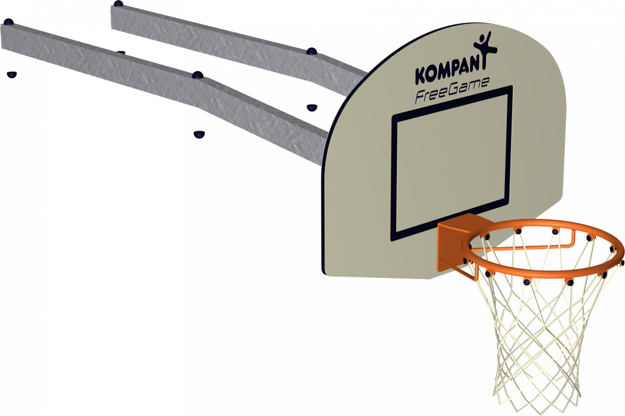 Classic Outside Basketball Goal (1280x852), Png Download