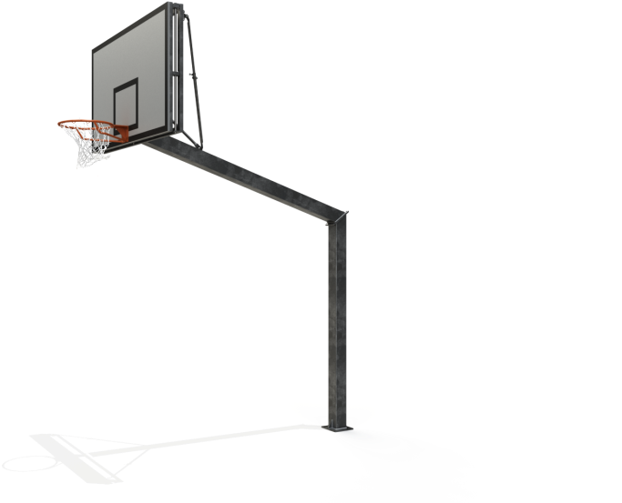 Basketball Goal Galvanized Adjustable 2,6 - Basketball (860x574), Png Download