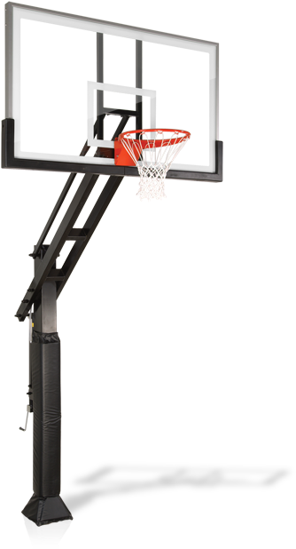 Pro Dunk® Platinum Basketball Goal - False Triple Threat In-ground Adjustable Basketball (381x624), Png Download