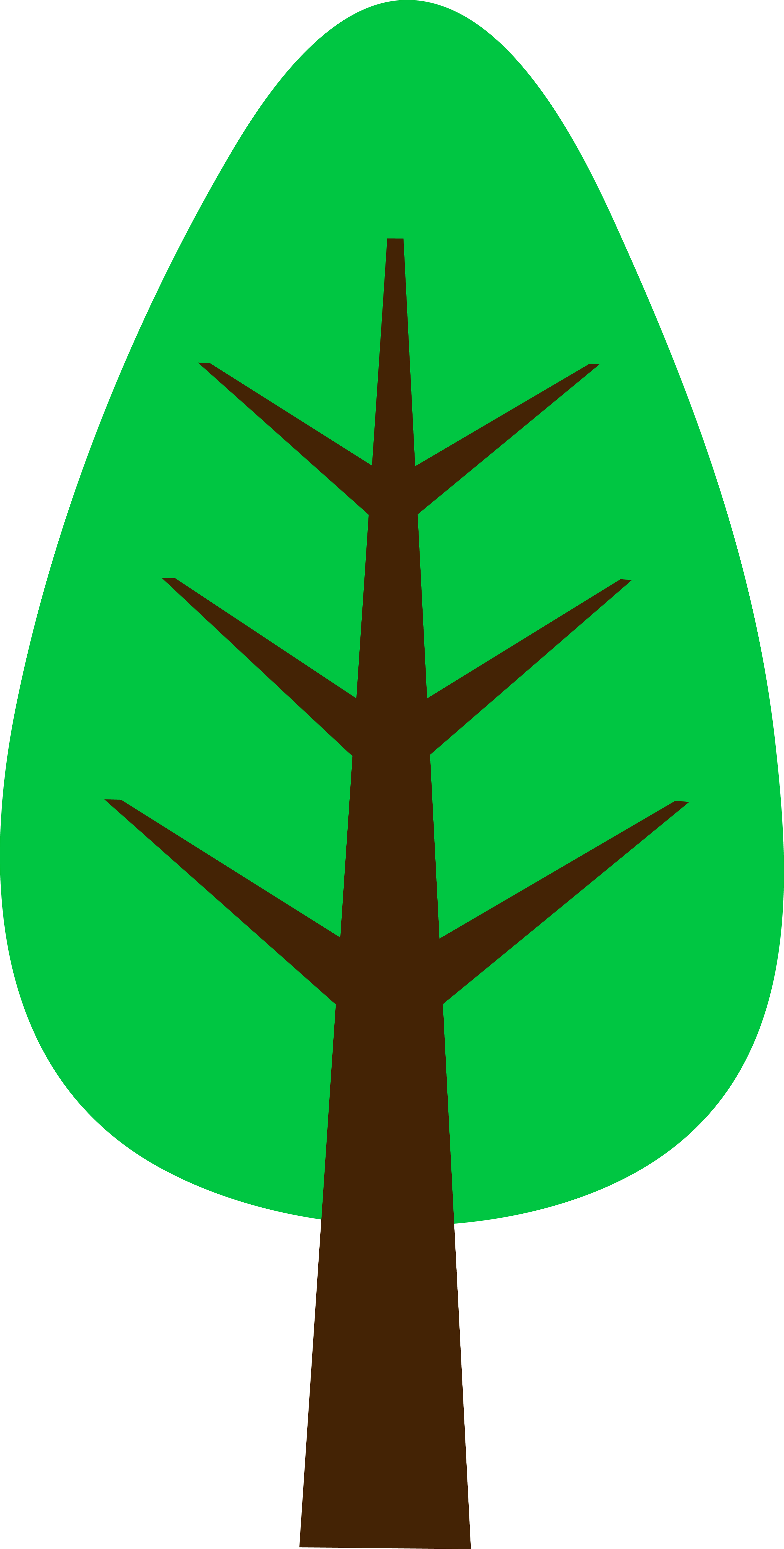 28 Collection Of Simple Clipart Tree - Tree Clip Art (3128x6177), Png Download