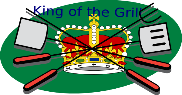 King Of The Grill Clip Art - King Of The Grill Clipart (600x313), Png Download
