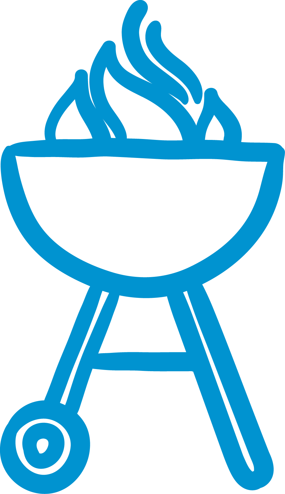 Grill Clipart Grill Utensil - Drawing (935x1617), Png Download