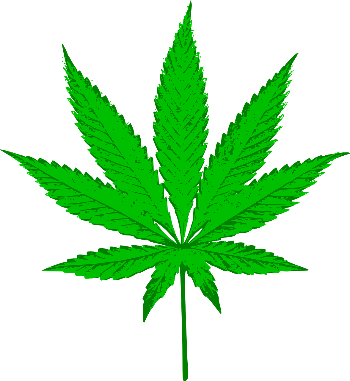 Weed Black And White (1177x1280), Png Download