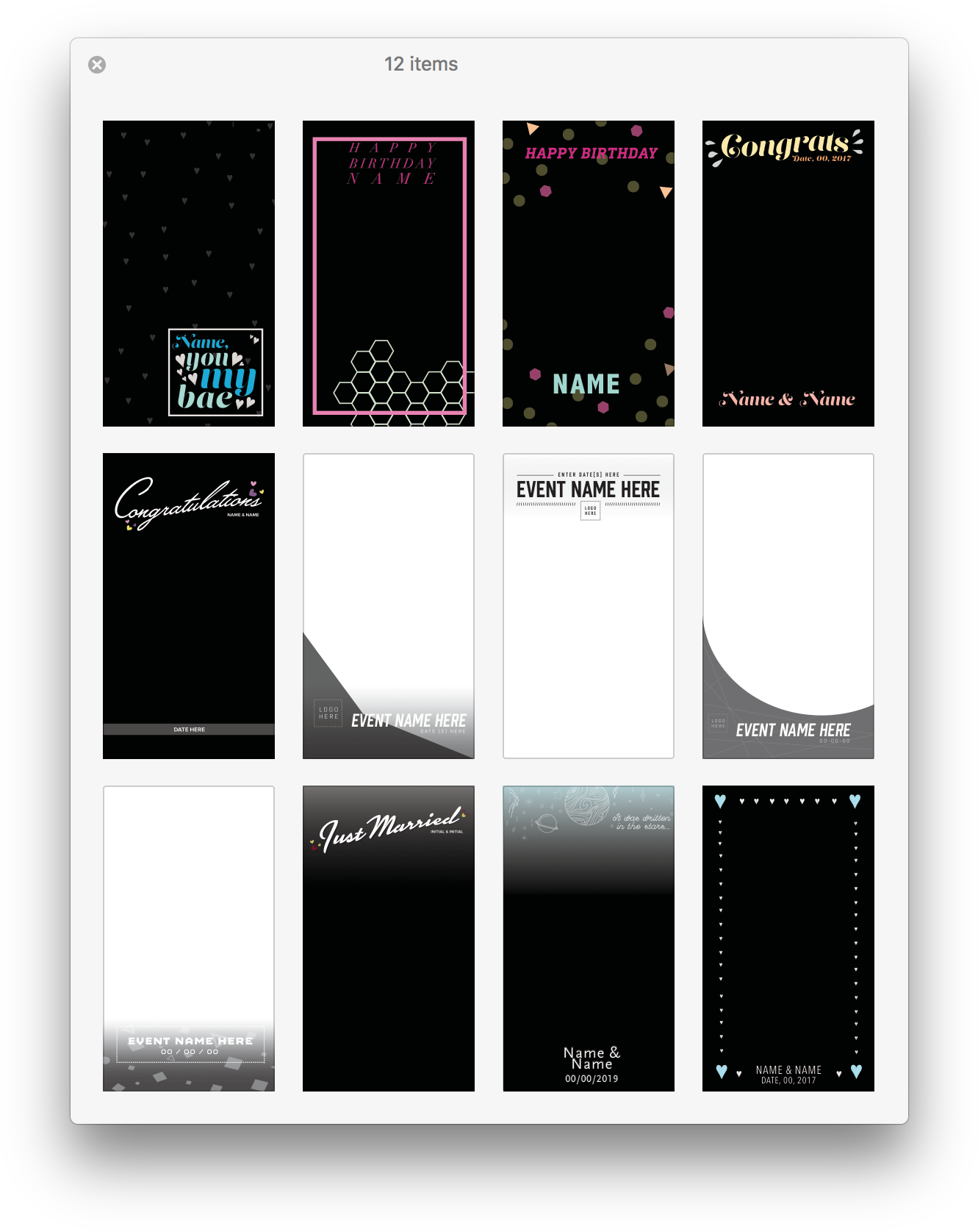 Snapchat Geofilter On-demand Template - Hd Snapchat Geofilter Black (1364x1700), Png Download