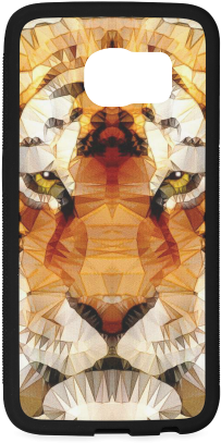 Abstract Tiger Rubber Case For Samsung Galaxy S6 Edge - Art (500x500), Png Download