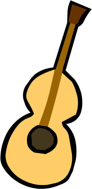 Old Acoustic Guitar - Old Guitar Transparent (374x766), Png Download