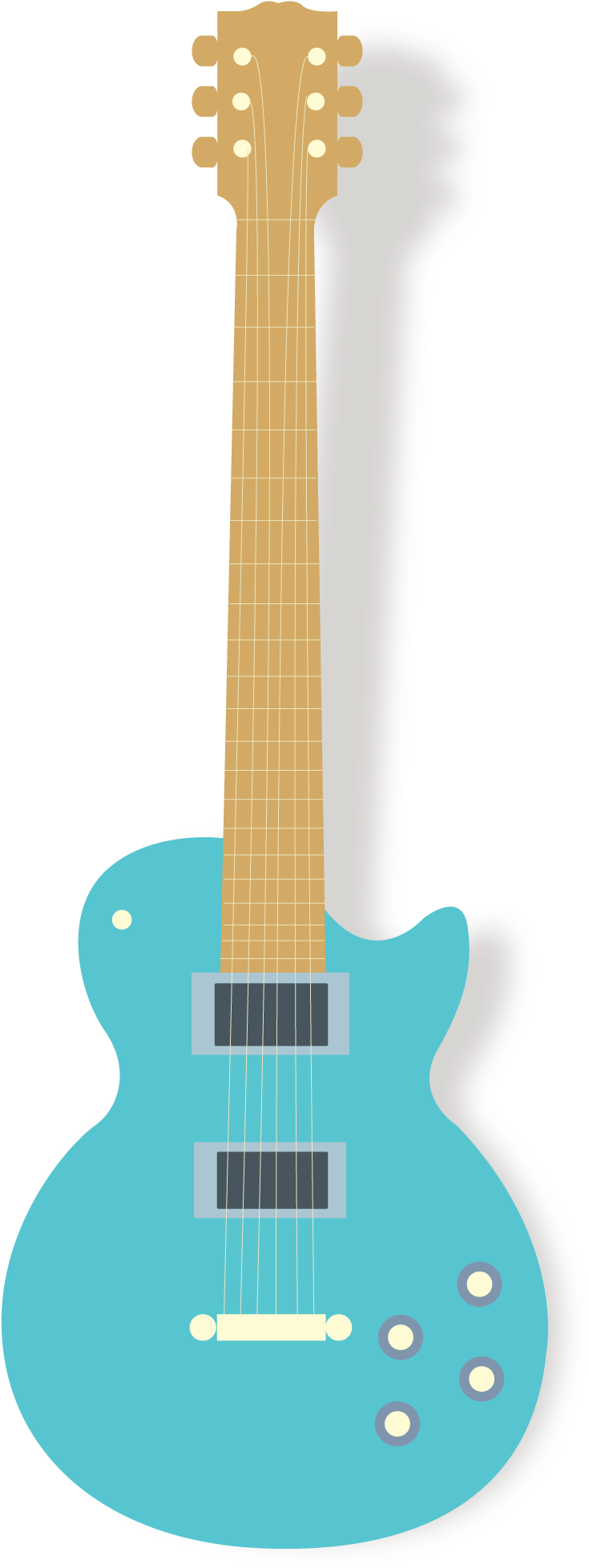 Guitar Clipart Png Image - Guitar Clipart Png (881x2004), Png Download