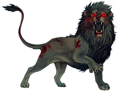 Zombielionnight - Masai Lion (640x385), Png Download