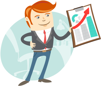 Improve Credibility - Счастливый Работник Пнг (393x345), Png Download