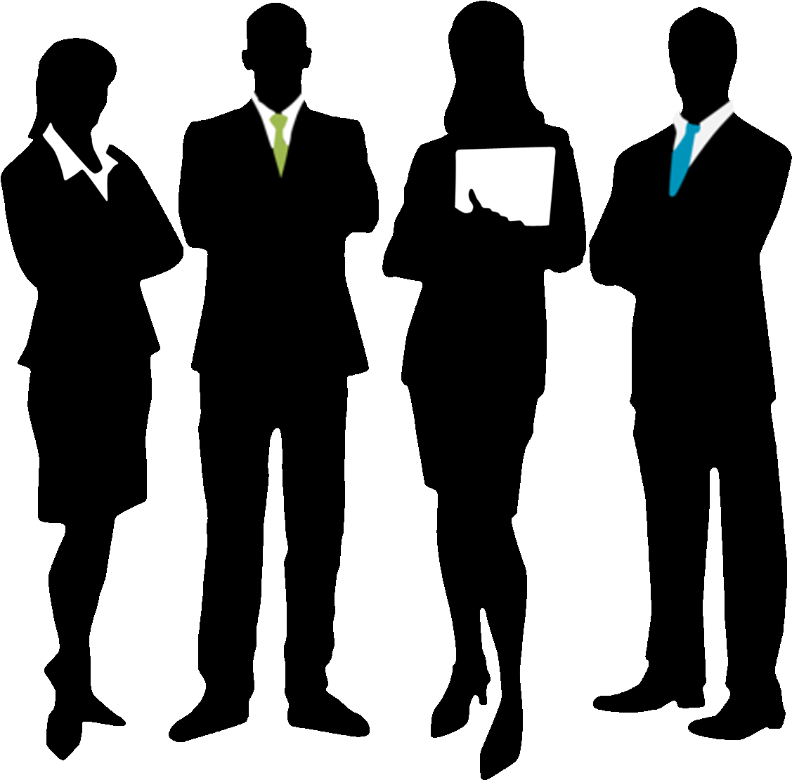 Office Silhouette Png - Office Worker Silhouette Png (1261x1147), Png Download