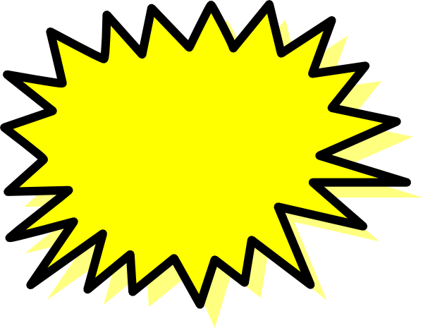 Original Png Clip Art File Yellow Explosion Svg Images (600x465), Png Download