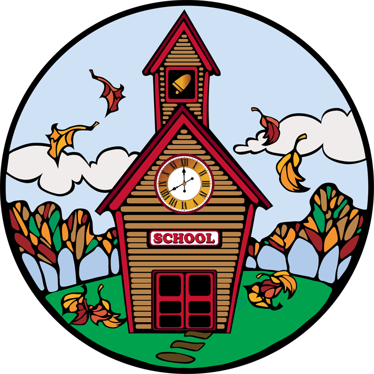 Fall School Clipart (750x750), Png Download