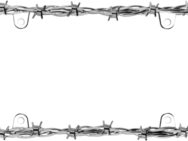 Barbwire Png Transparent Images - Cruiser Accessories 22230 Barbed Wire Ii License Plate (640x480), Png Download
