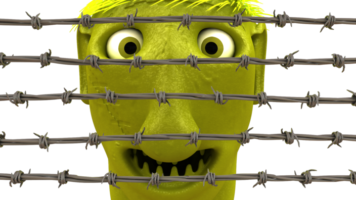 Barbwire - Barbed Wire (704x396), Png Download