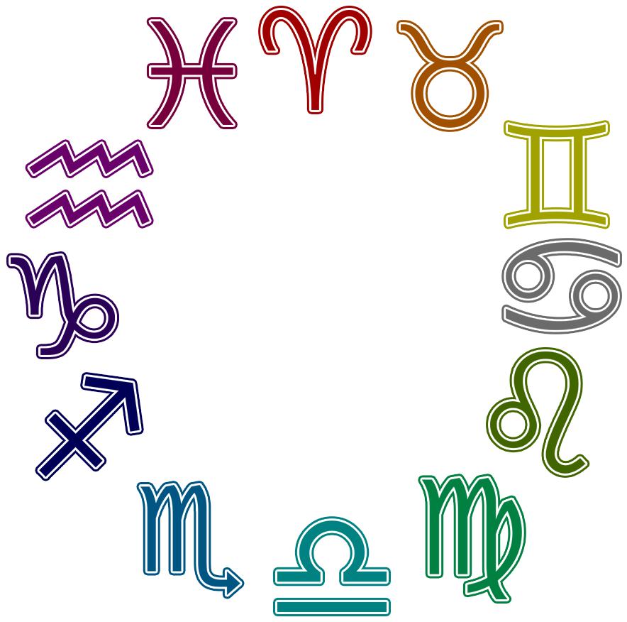 Zodiac Png Image Background - Zodiac Signs Colors Homestuck (894x894), Png Download