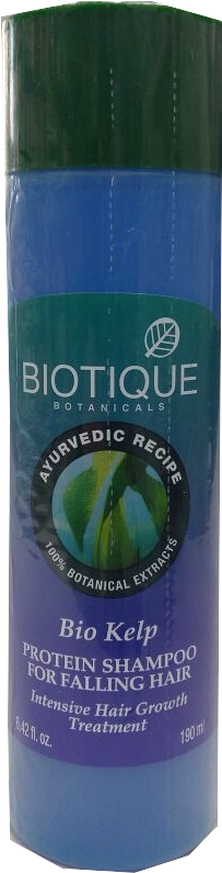 Biotique Bio Kelp Protein Shampoo For Falling Hair - Sunscreen (581x1032), Png Download