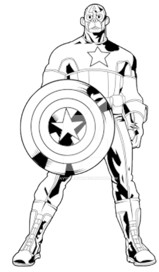 Image Black And White Captain America Clipart Black - Captain America Out Line (920x869), Png Download