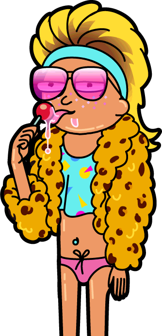 Rick And Morty Clipart Dancing - Rick And Morty Miami Morty (334x693), Png Download