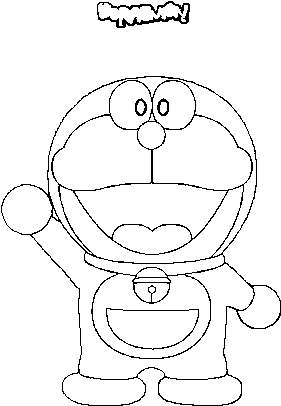 Dibujo De Doraemon Para Colorear - Cartoon (600x470), Png Download