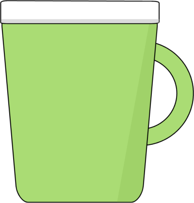 Coolest Background Classroom Coffee Cup Black Background - Green Coffee Cup Clipart (400x418), Png Download