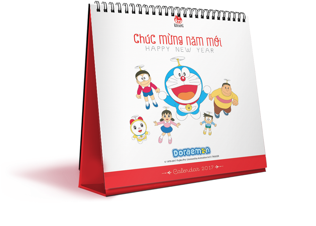 Lịch Bàn Doraemon - Doraemon (1903x762), Png Download