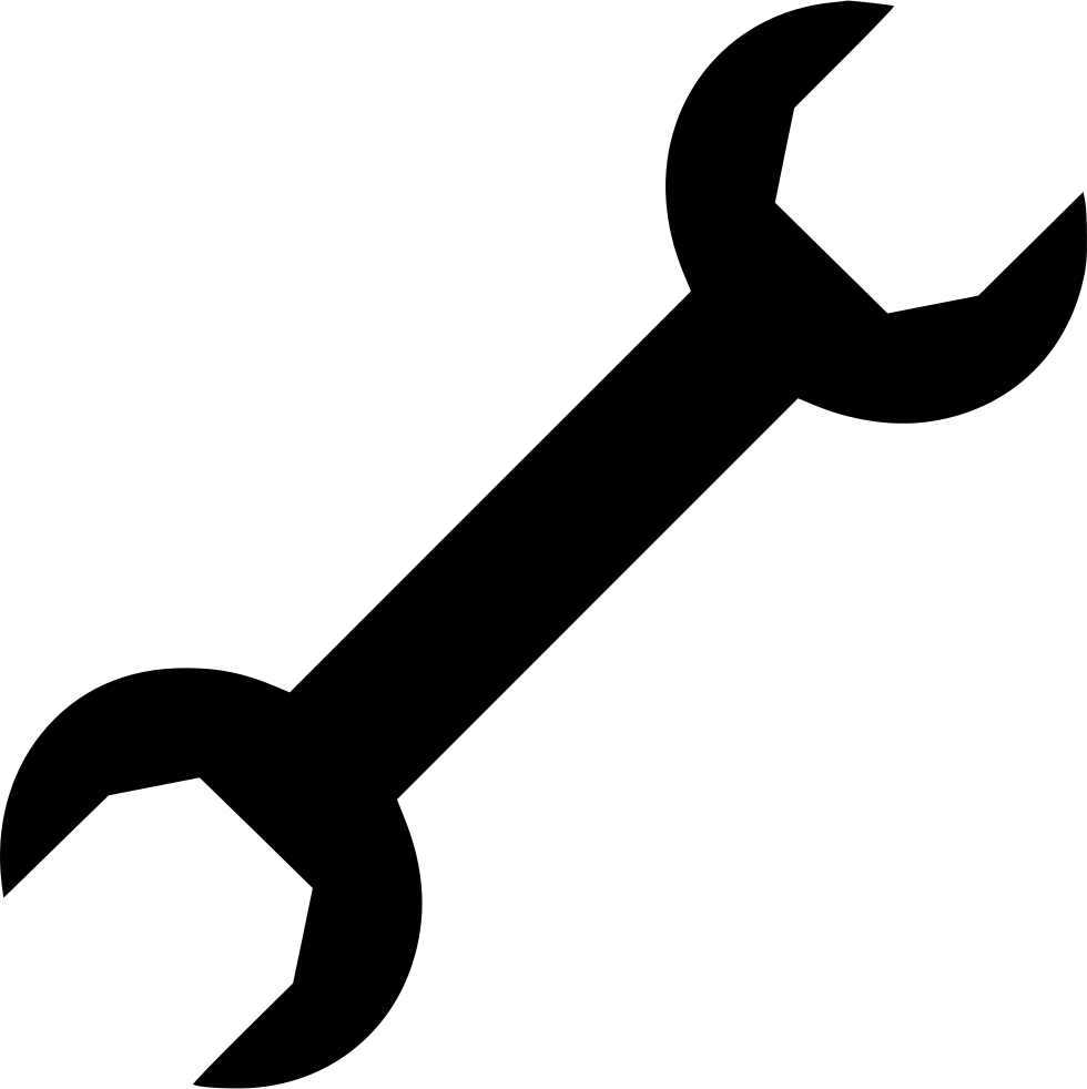 Spanner Png Transparent - Wrench Icon Png (980x982), Png Download