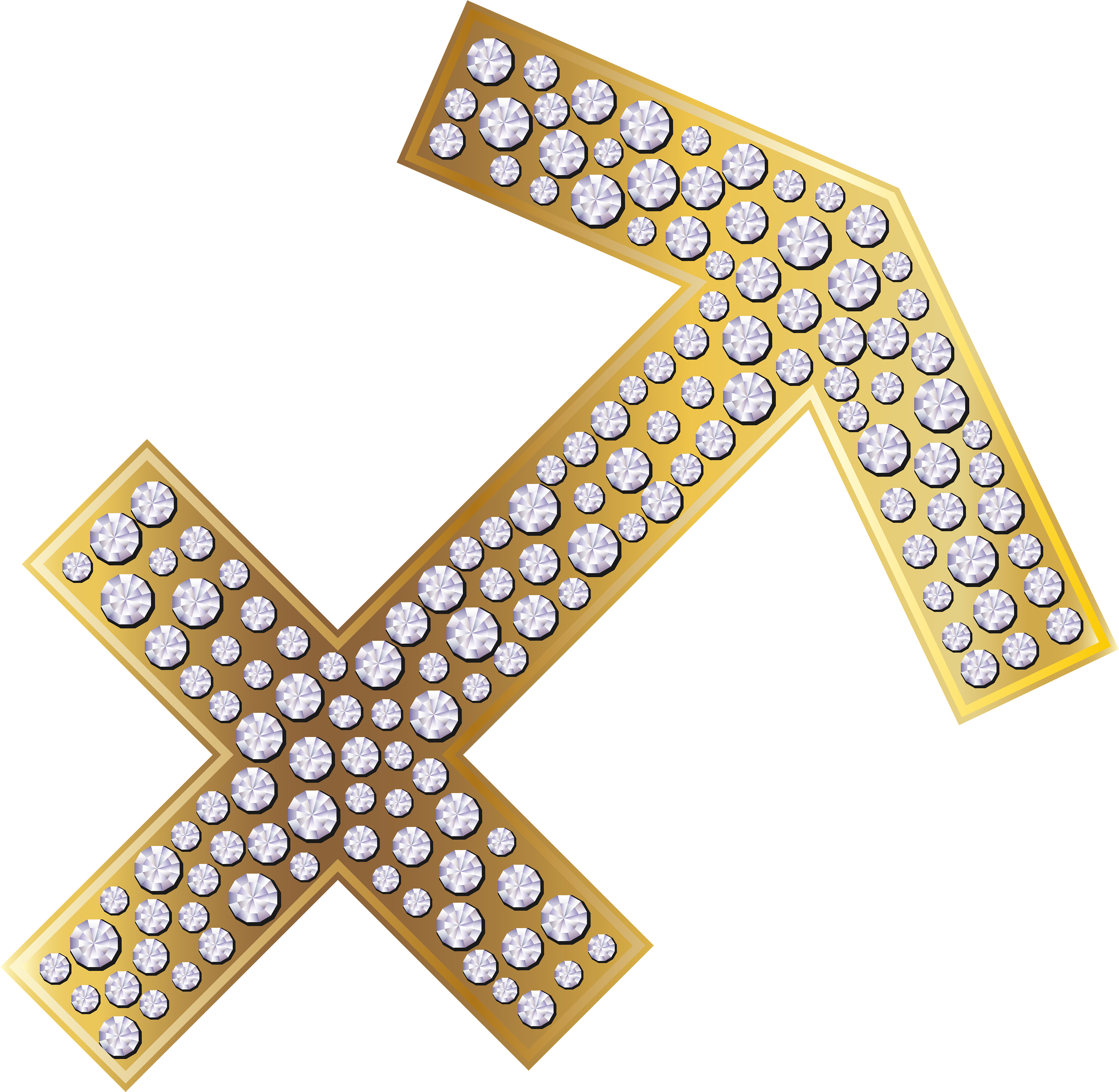 Sagittarius Zodiac Sign Gold Png Clip Art Image Gallery - Astrological Sign (4085x4000), Png Download