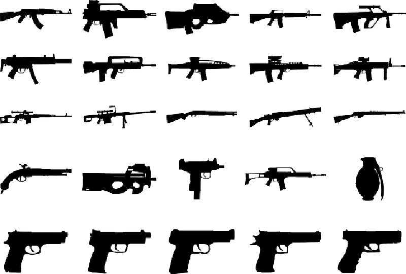 Mb Image/png - Gun Silhouettes (800x540), Png Download